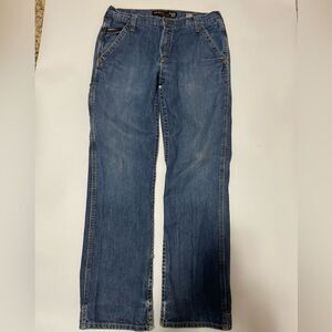 Ariat FR M4 Relaxed Boot Denim Blue Carpenter Jeans Work Wear Men's 35 (read)